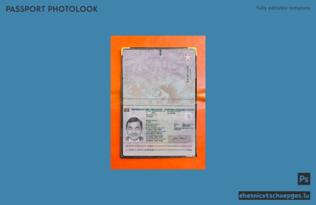 Paraguay-Reisepass 2023-heute: Beispielansicht des Passfotos